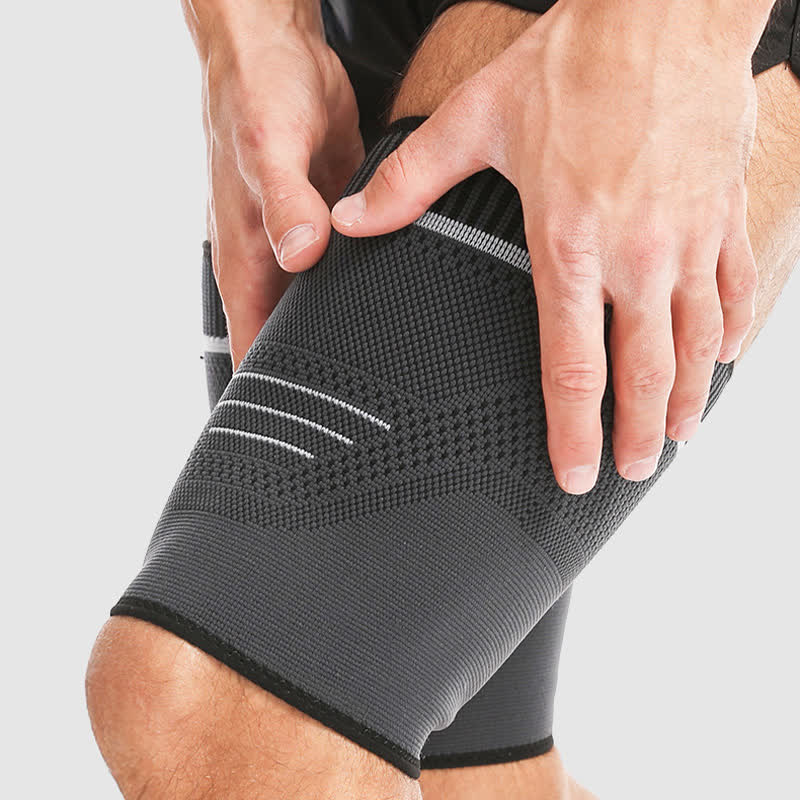 Elastic Knitted Sports Compression Thigh Sleeves - image 4