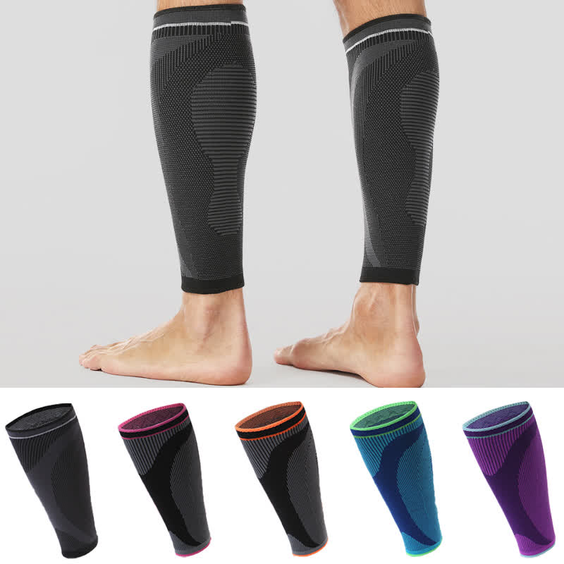 Elastic Knitted Sports Compression Calf Sleeves - image 0