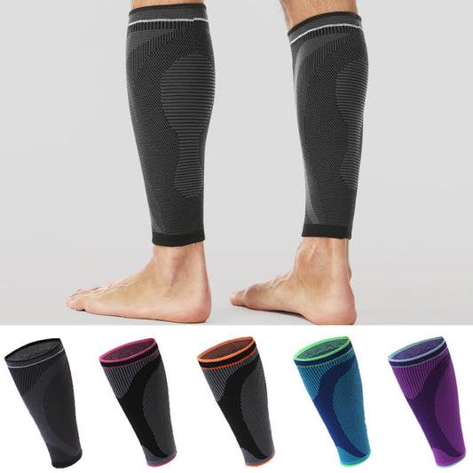Elastic Knitted Sports Compression Calf Sleeves - image 0