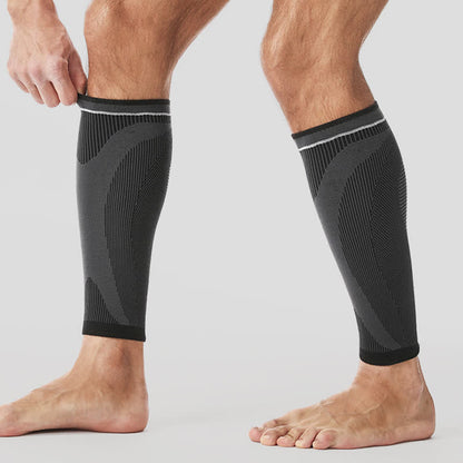 Elastic Knitted Sports Compression Calf Sleeves - image 3