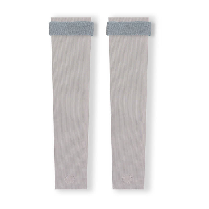 Lightweight Seamless Stirrup Leg Sleeves with Strap - Grey - XL - image 6
