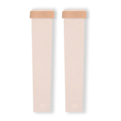 Lightweight Seamless Stirrup Leg Sleeves with Strap - Beige - XL - image 3