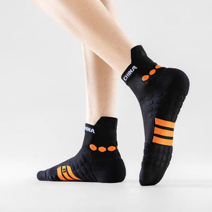 Cotton Non-slip Sports Ankle Compression Socks(4 Pairs) - image 9