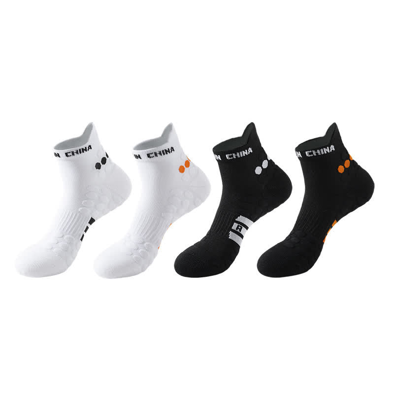 Cotton Non-slip Sports Ankle Compression Socks(4 Pairs) - Multicolor - EU39-44(US6-10) - image 2