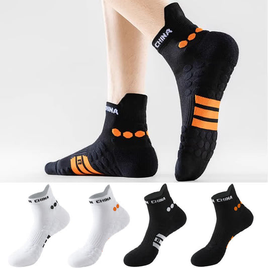 Cotton Non-slip Sports Ankle Compression Socks(4 Pairs) - image 0
