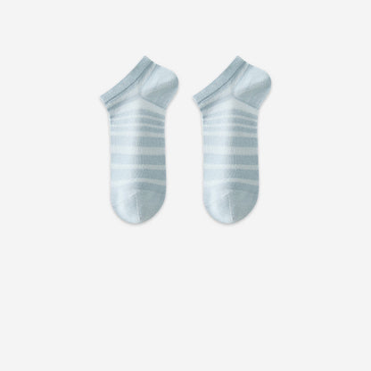 Modal Mesh Breathable Ankle Socks(6 Pairs) - Blue - EU35-40(US3-7) - image 8