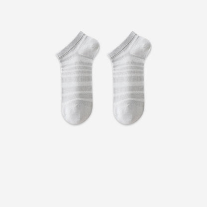 Modal Mesh Breathable Ankle Socks(6 Pairs) - Grey - EU35-40(US3-7) - image 13