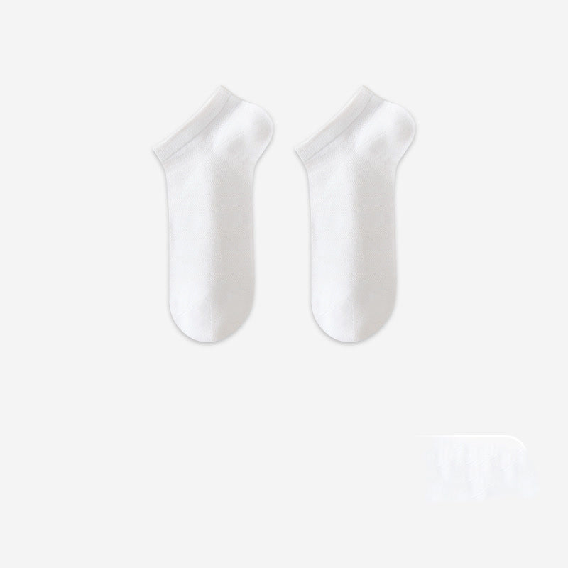 Modal Mesh Breathable Ankle Socks(6 Pairs) - White - EU35-40(US3-7) - image 5
