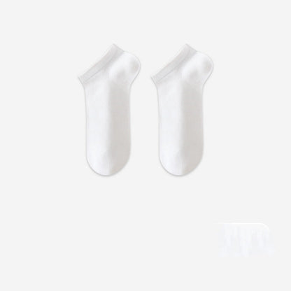 Modal Mesh Breathable Ankle Socks(6 Pairs) - White - EU35-40(US3-7) - image 5