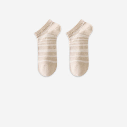 Modal Mesh Breathable Ankle Socks(6 Pairs) - Khaki - EU35-40(US3-7) - image 12
