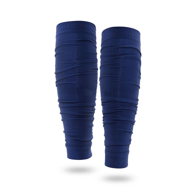 Outdoor Ruched Compression Calf Sleeves - Navy Blue - One Size - image 2