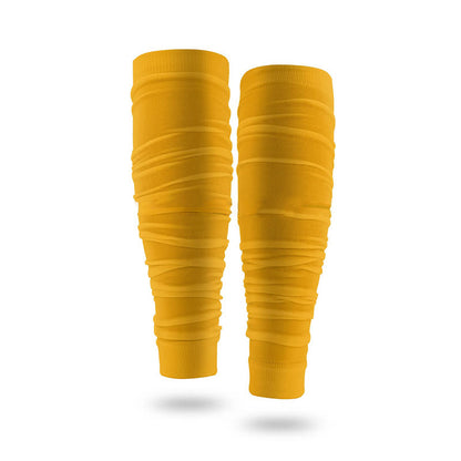 Outdoor Ruched Compression Calf Sleeves - Orange - One Size - image 4