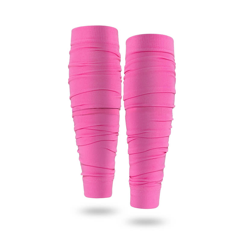 Outdoor Ruched Compression Calf Sleeves - Light Pink - One Size - image 14