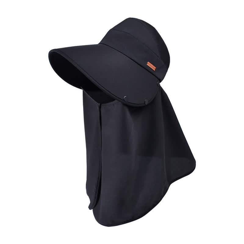 Outdoor Visor Sun Hat with Detachable Neck Flap - image 7