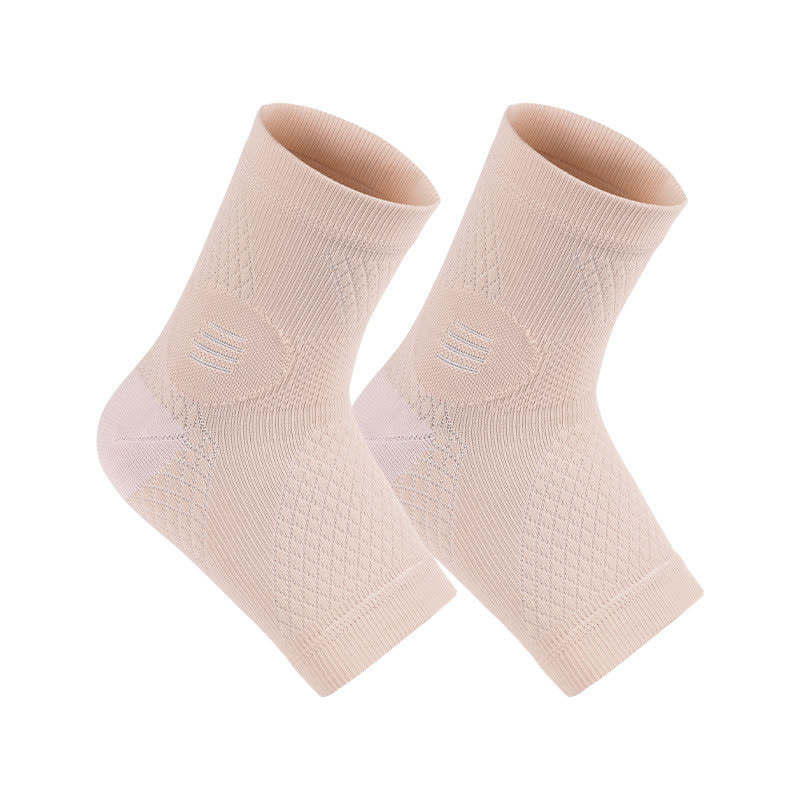 High Elastic Ultra-thin Sports Compression Ankle Braces - Nude - XL - image 13