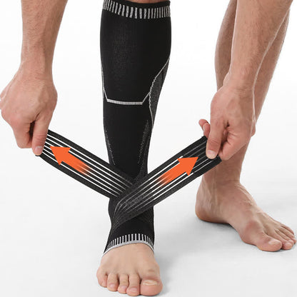 Non-slip Strap Compression Calf Ankle Sleeves - image 2