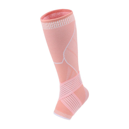 Non-slip Strap Compression Calf Ankle Sleeves - Pink - XL - image 8