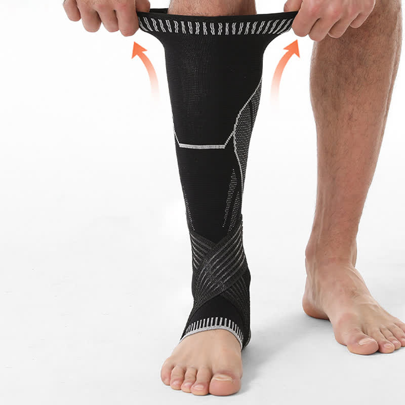 Non-slip Strap Compression Calf Ankle Sleeves - image 3
