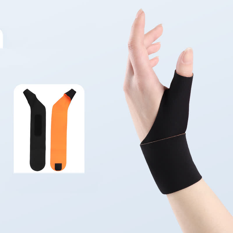 Ultra-thin Sports Compression Thumb Wrist Sleeve - Black - One Size - image 12