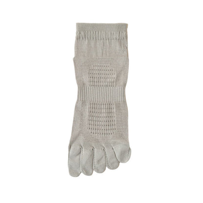 Pure Cotton Mesh Five-toe Ankle Socks(3 Pairs) - Light Green - EU39-45(US6-11) - image 9