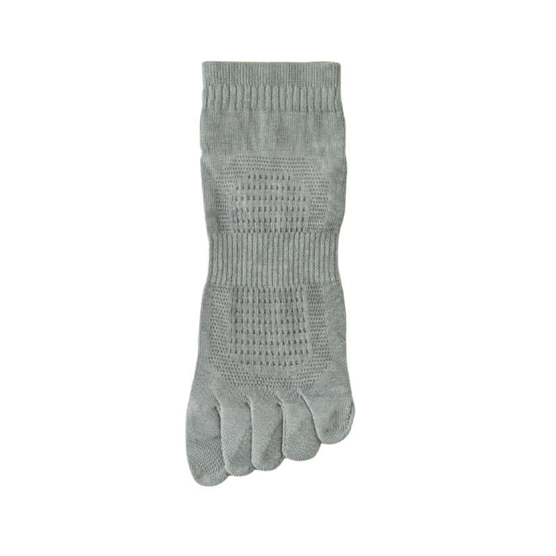 Pure Cotton Mesh Five-toe Ankle Socks(3 Pairs) - Cyan Blue - EU39-45(US6-11) - image 10