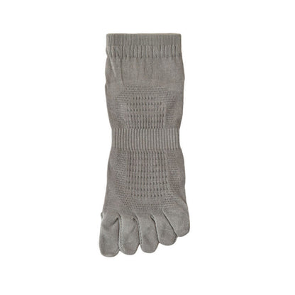 Pure Cotton Mesh Five-toe Ankle Socks(3 Pairs) - Dark Grey - EU39-45(US6-11) - image 11