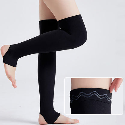 Stirrup Compression Thigh Sleeves - Black - XL - image 0