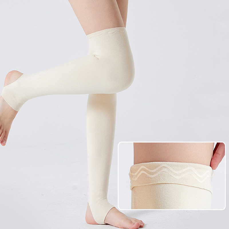 Stirrup Compression Thigh Sleeves - Beige - XL - image 3