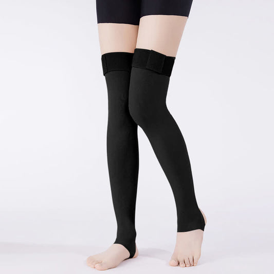 Lightweight Seamless Stirrup Leg Sleeves with Strap - image 0