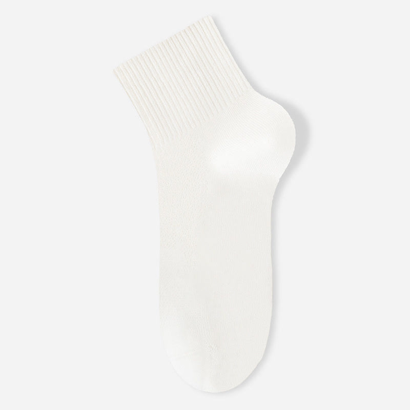 Pure Cotton Mesh Thin Breathable Ankle Socks(7 Pairs) - White - EU40-45(US7-11) - image 3