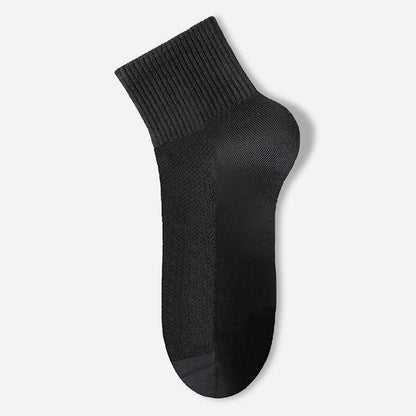 Pure Cotton Mesh Thin Breathable Ankle Socks(7 Pairs) - Black - EU40-45(US7-11) - image 5