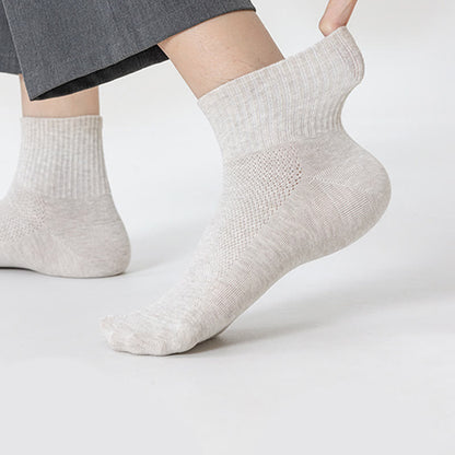 Pure Cotton Mesh Thin Breathable Ankle Socks(7 Pairs) - image 2