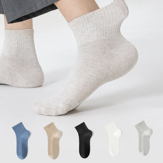 Pure Cotton Mesh Thin Breathable Ankle Socks(7 Pairs) - image 0