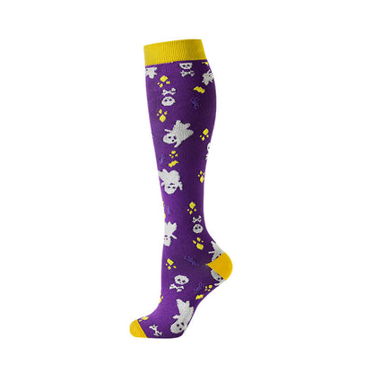 Halloween Skull Ghost Series Compression Socks(5 Pairs) - image 3