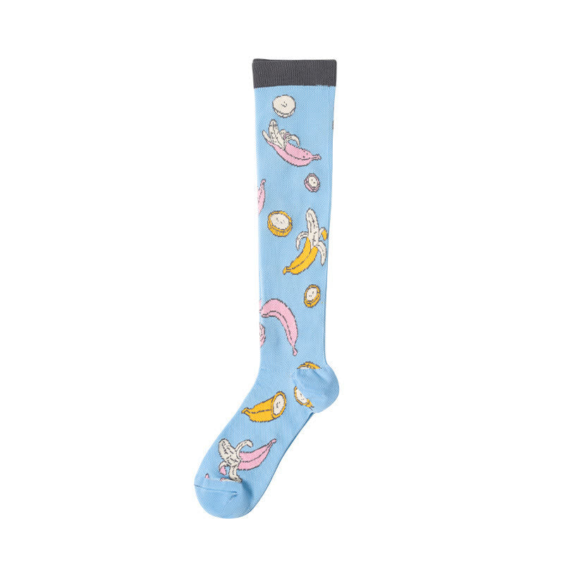 Cute Animal Plant Print Compression Socks(6 Pairs) - image 13