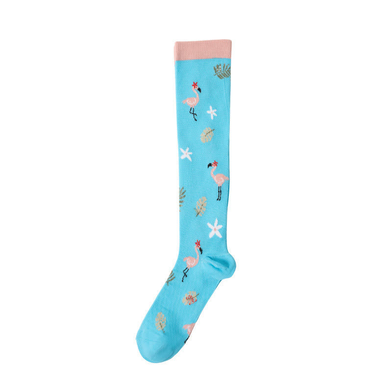 Cute Animal Plant Print Compression Socks(6 Pairs) - image 10