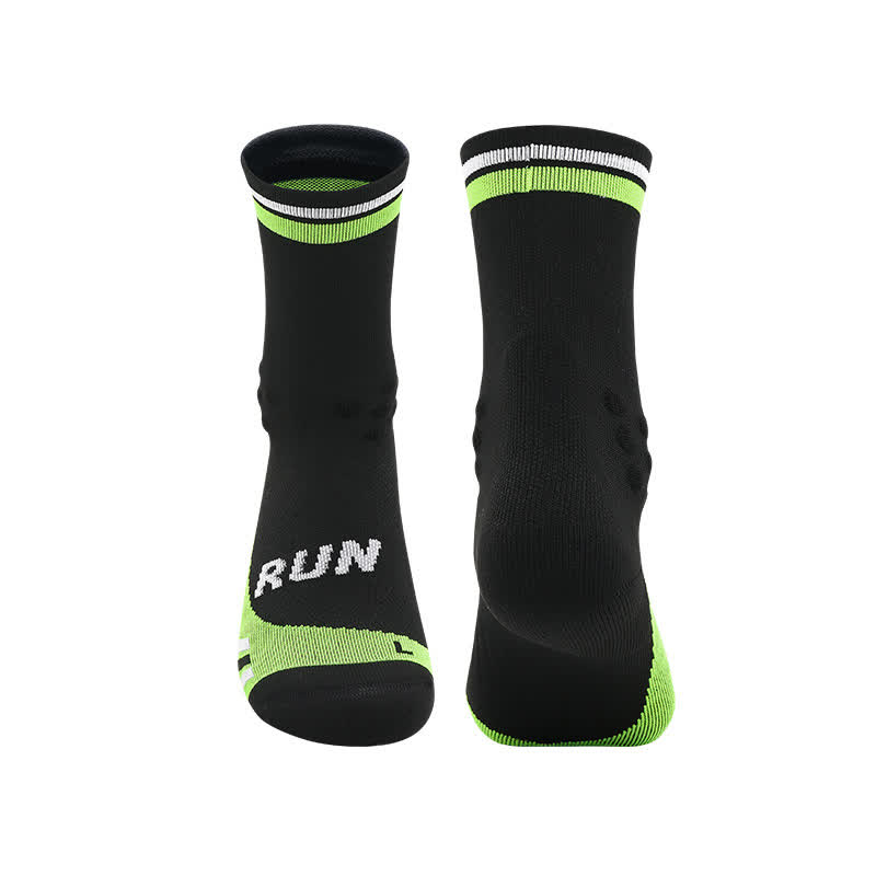Breathable Quick-drying Quarter Compression Socks(4 Pairs) - Black - EU39-44(US6-10) - image 6