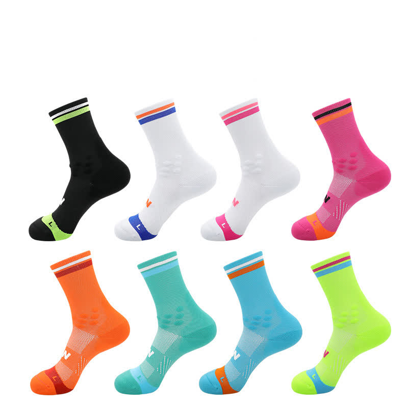 Breathable Quick-drying Quarter Compression Socks(4 Pairs) - image 1