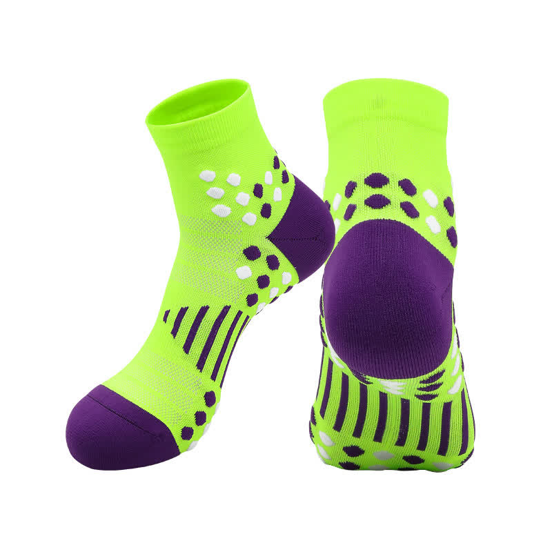 Cycling Ankle Compression Socks with Targeted Support(4 Pairs) - Yellow - EU39-44(US6-10) - image 3