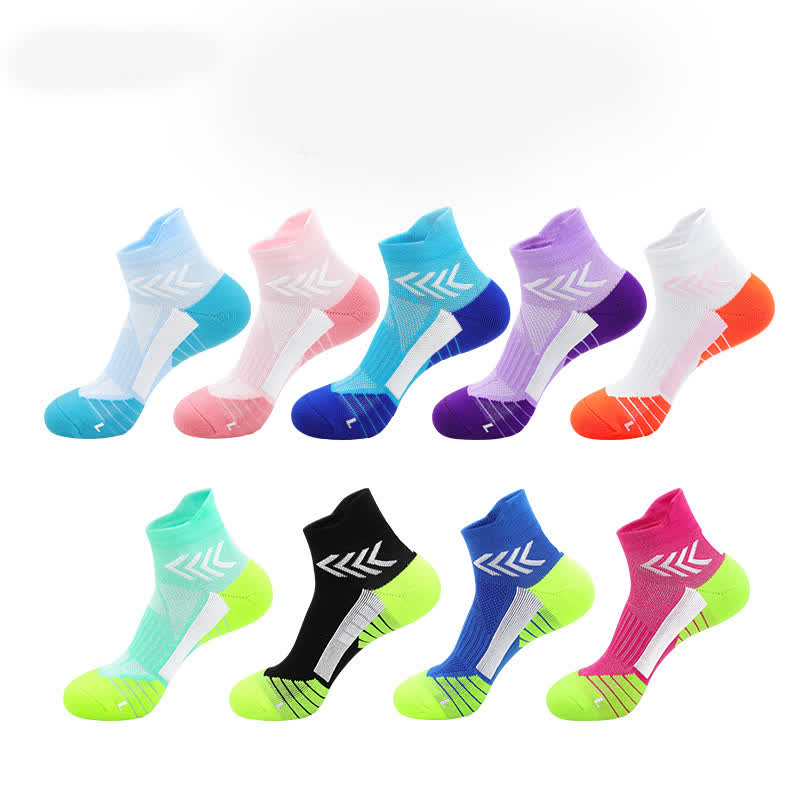 Graphics Print Running Ankle Compression Socks(4 Pairs) - image 2