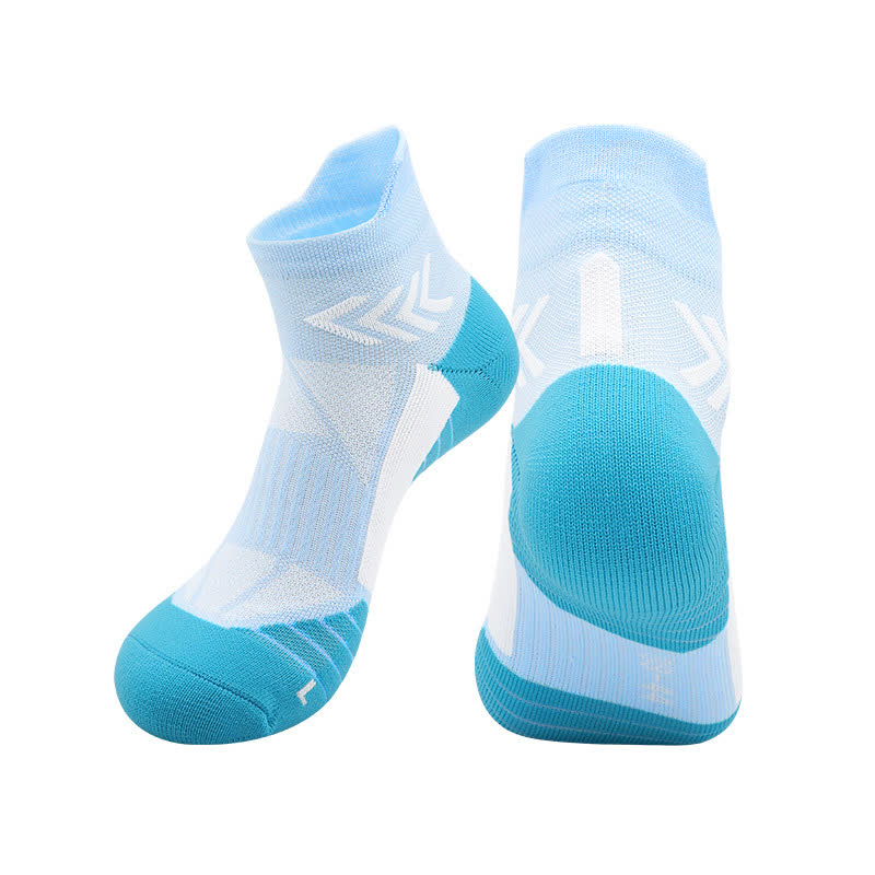 Graphics Print Running Ankle Compression Socks(4 Pairs) - Light Blue - EU39-44(US6-10) - image 11