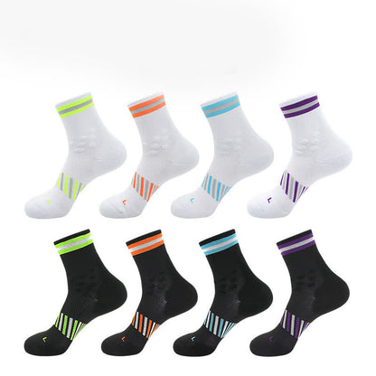 Breathable Sports Cycling Quarter Compression Socks(4 Pairs) - image 2