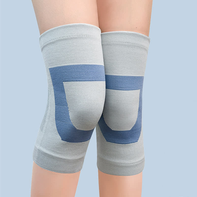 High Elastic Sports Knee Pads - Grey - XXL - image 0