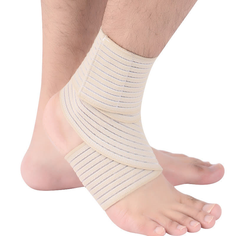 Thin Elastic Velcro Wrap Ankle Braces - Beige - One Size - image 7