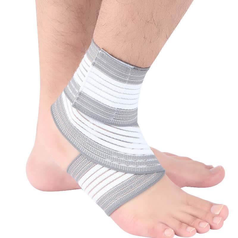 Thin Elastic Velcro Wrap Ankle Braces - Grey - One Size - image 6
