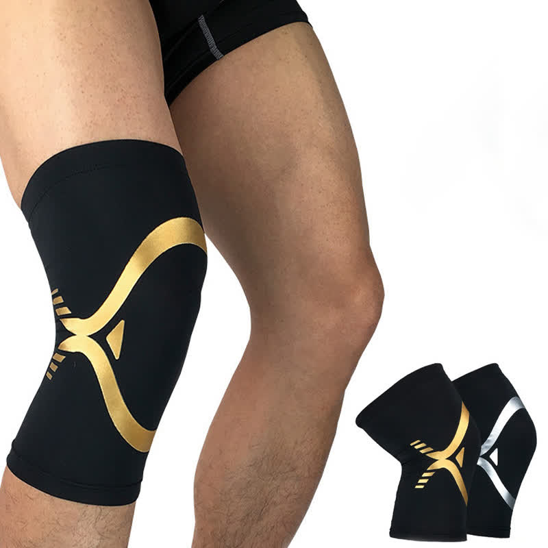 Breathable Elastic Compression Sports Knee Pads - image 0