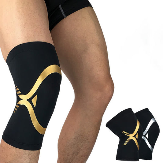 Breathable Elastic Compression Sports Knee Pads - image 0