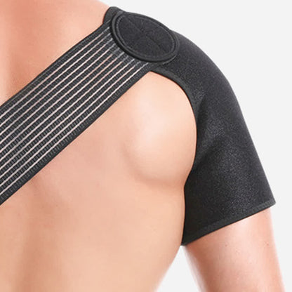 Black Adjustable Elastic Shoulder Brace - image 5