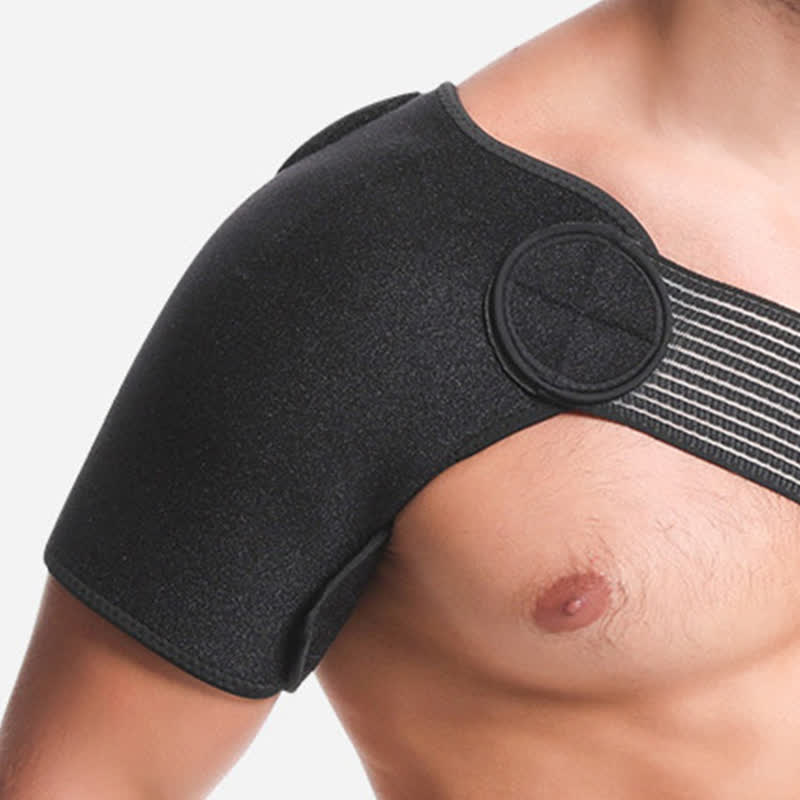 Black Adjustable Elastic Shoulder Brace - image 4
