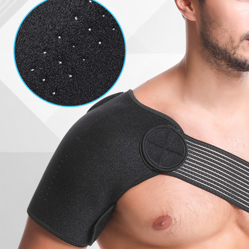 Black Adjustable Elastic Shoulder Brace - image 1